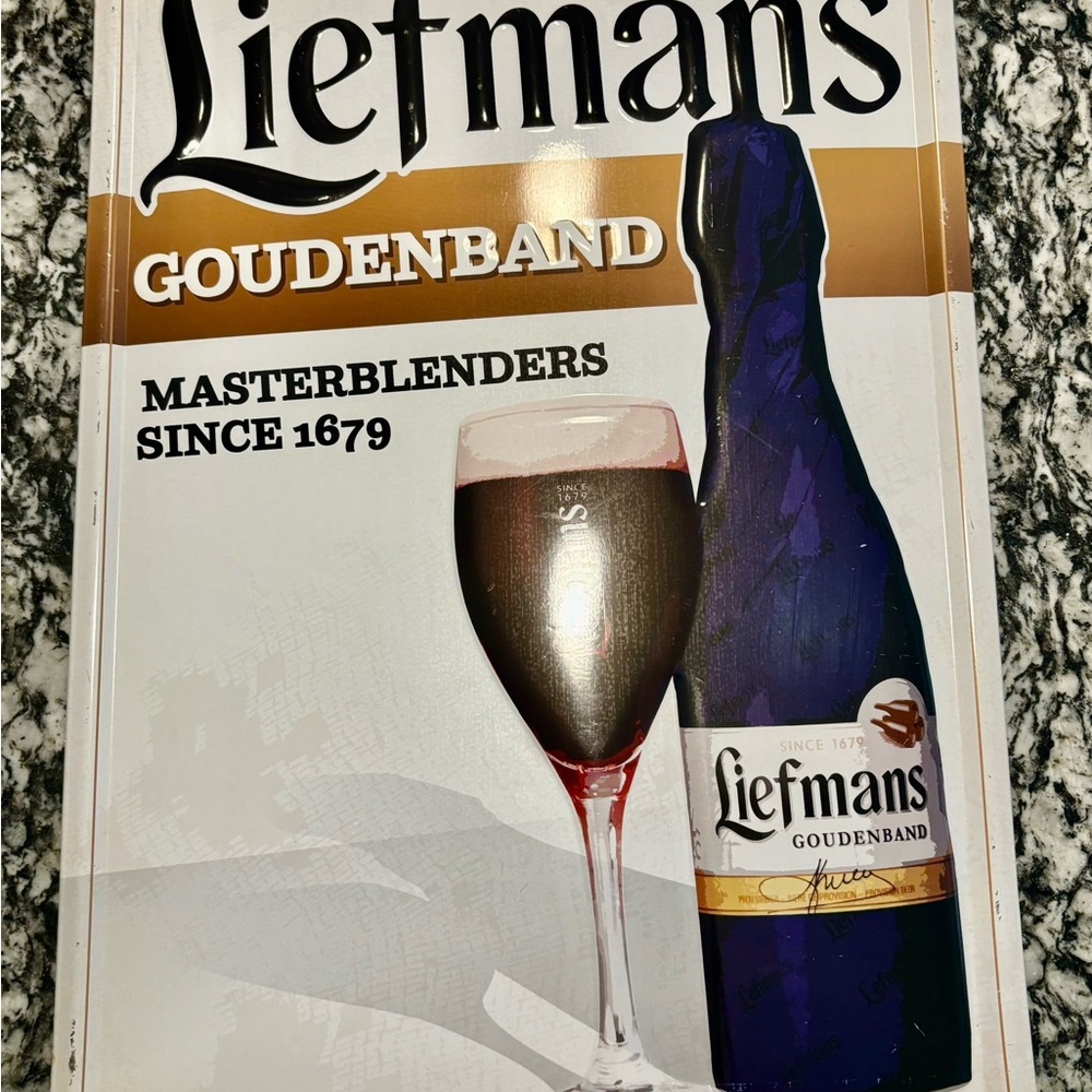 Liefmans Goudenband Metal Beer Sign